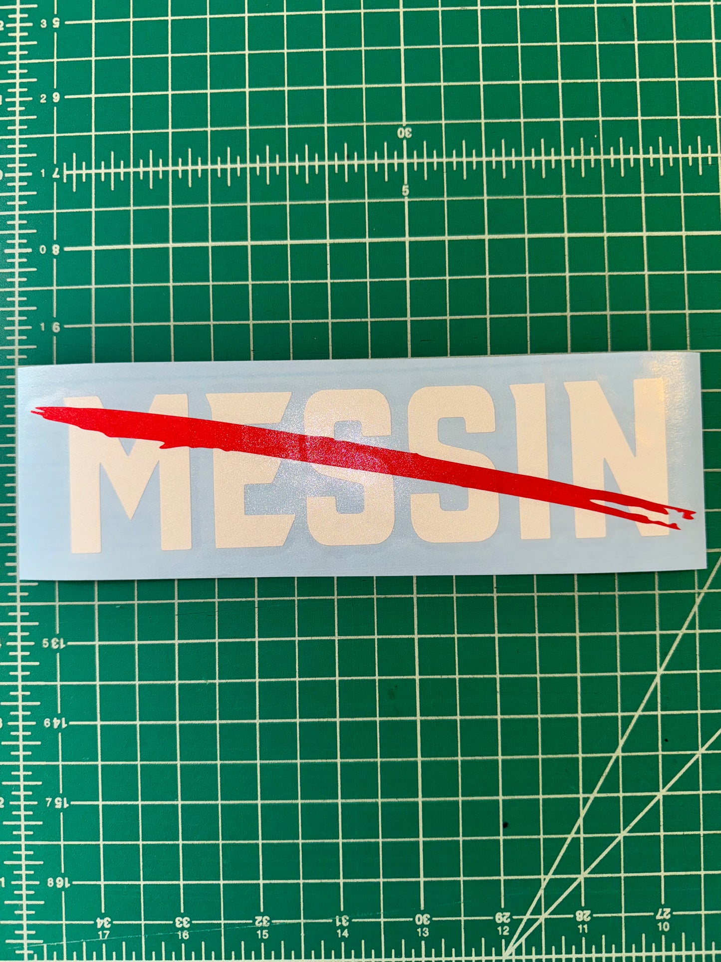 NOT MESSIN‼️🙅♂️ REFLECTIVE STICKER *Limited Time