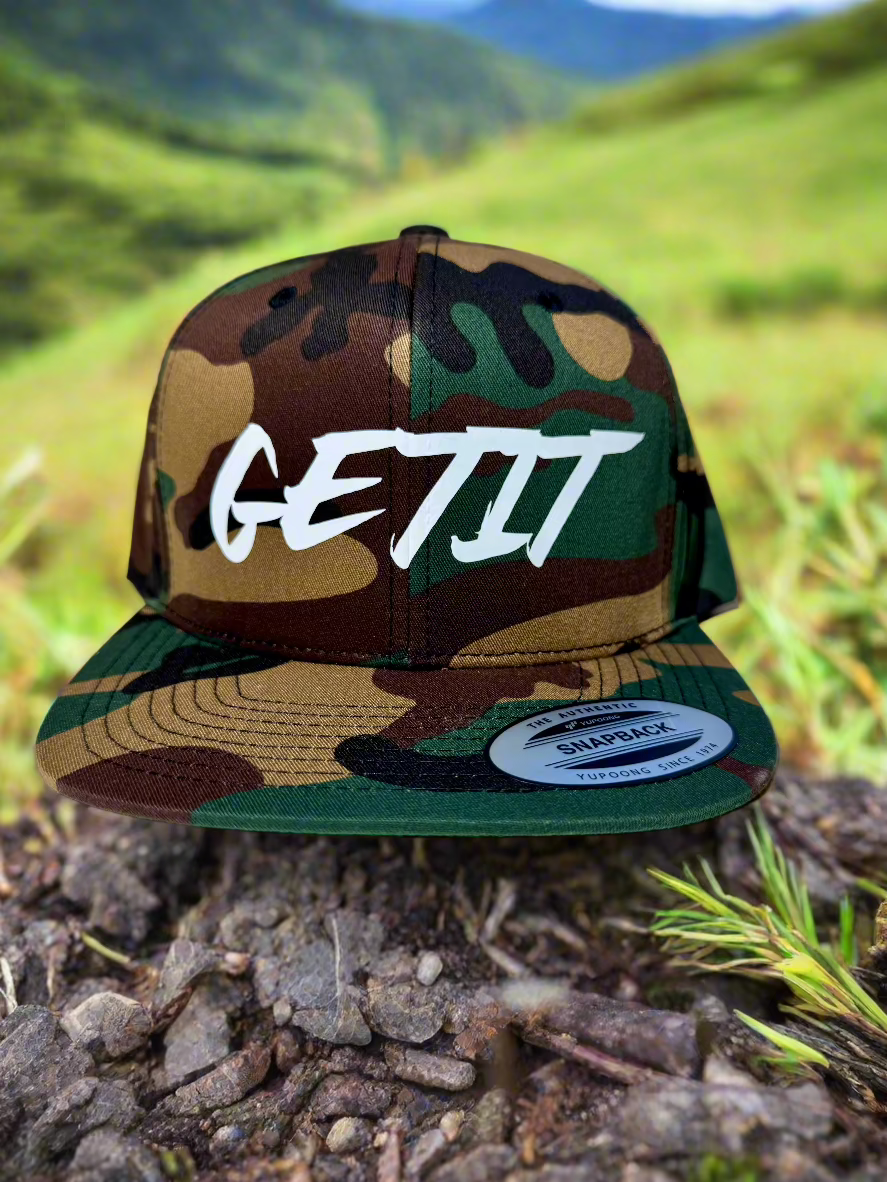 Camo GETIT Snapback hat!