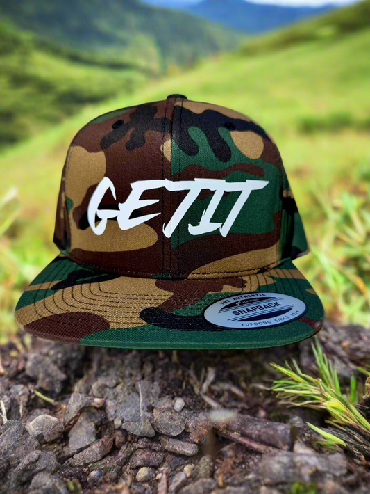 Camo GETIT Snapback hat!