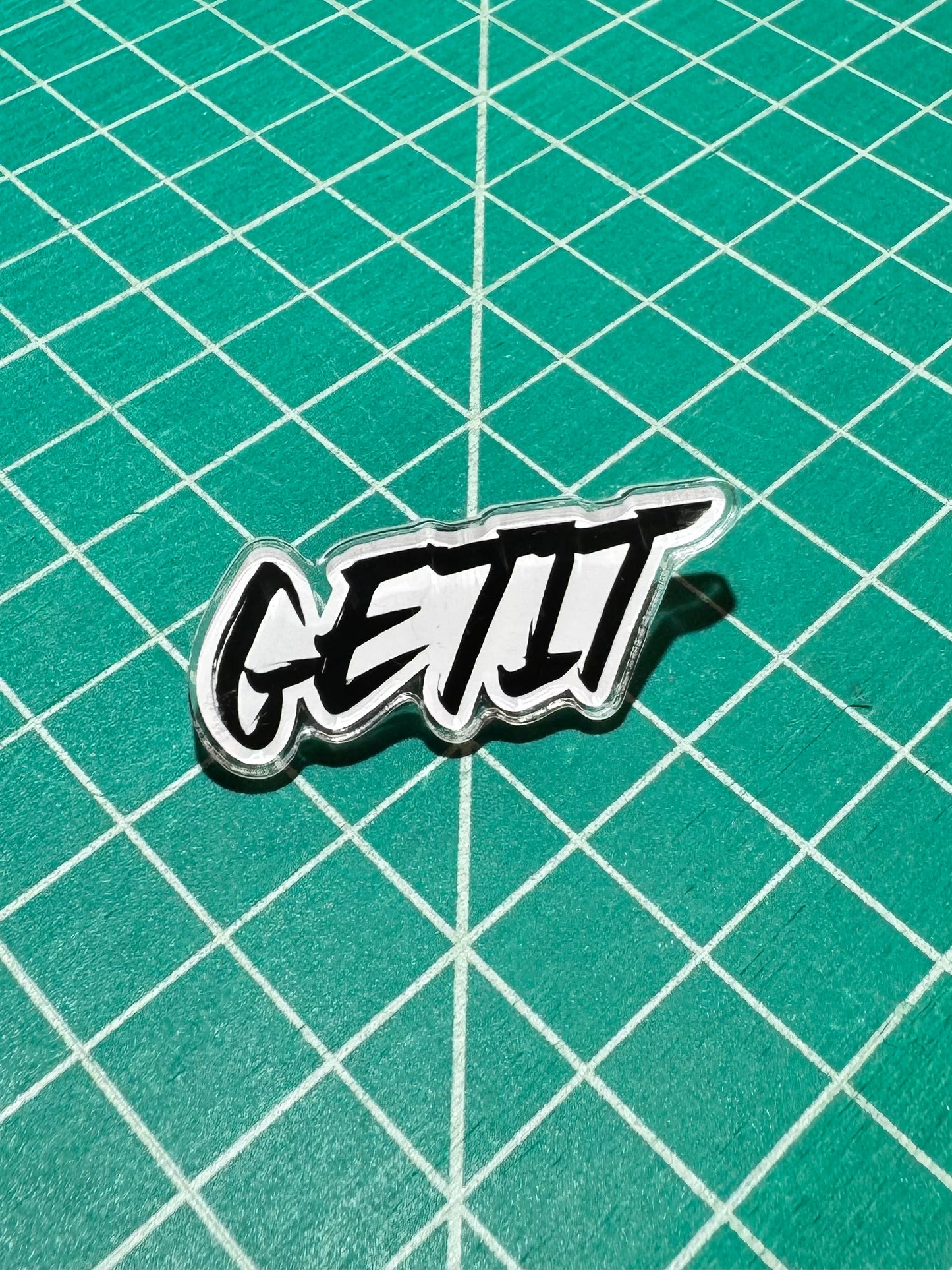 Acrylic GETIT Pins