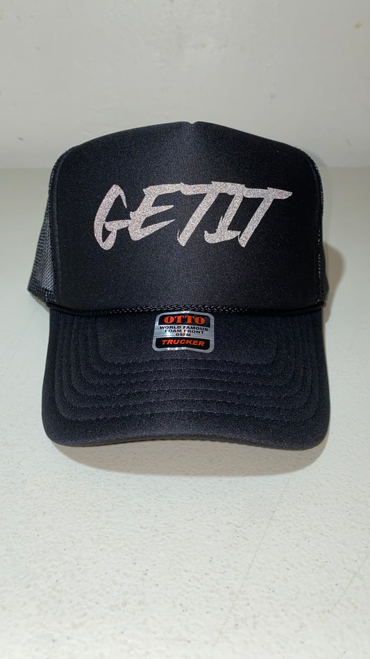 REFLECTIVE Black on Black Trucker Hat