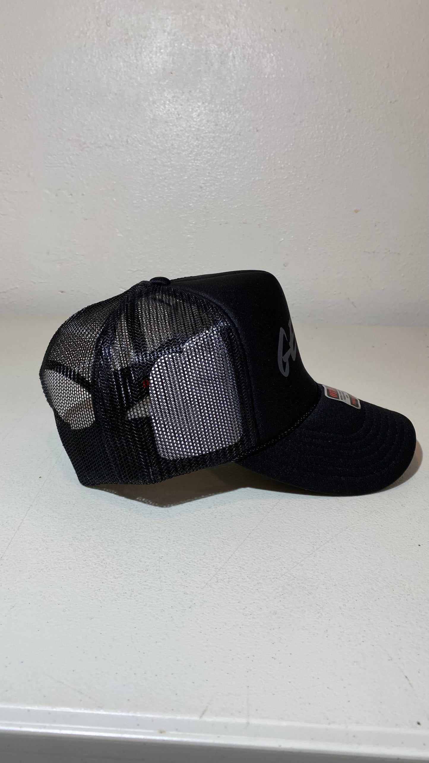 REFLECTIVE Black on Black Trucker Hat