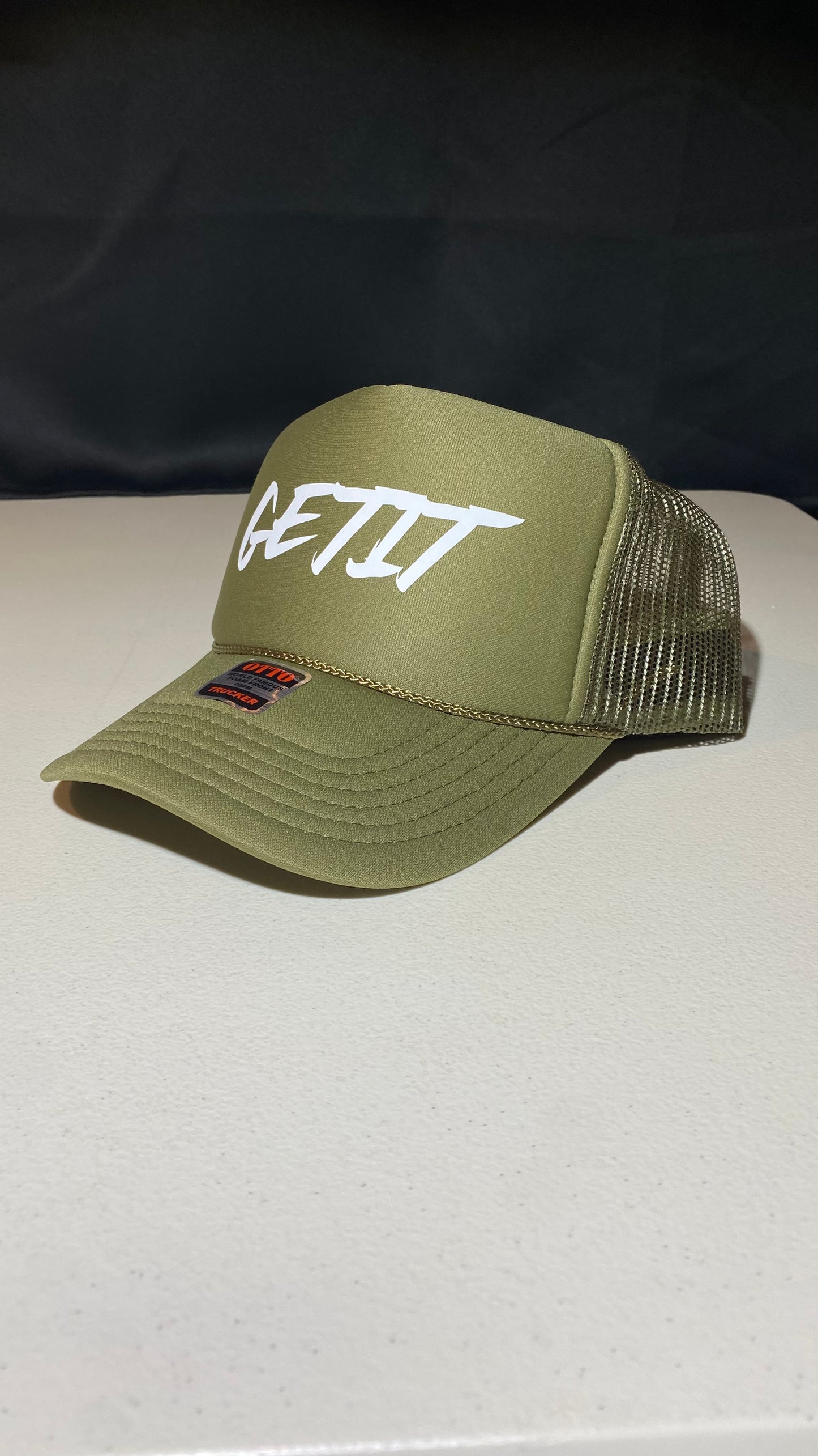 Military Green Trucker Hat