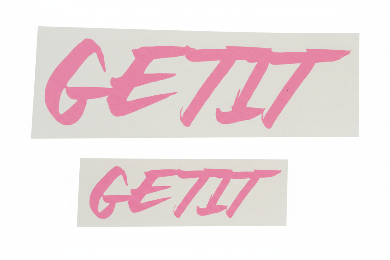 Pink Getit Decal Sticker