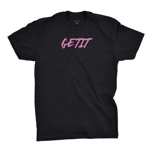 Black Shirt PINK Logo