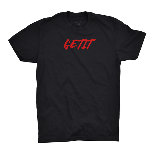 Black Shirt RED Logo