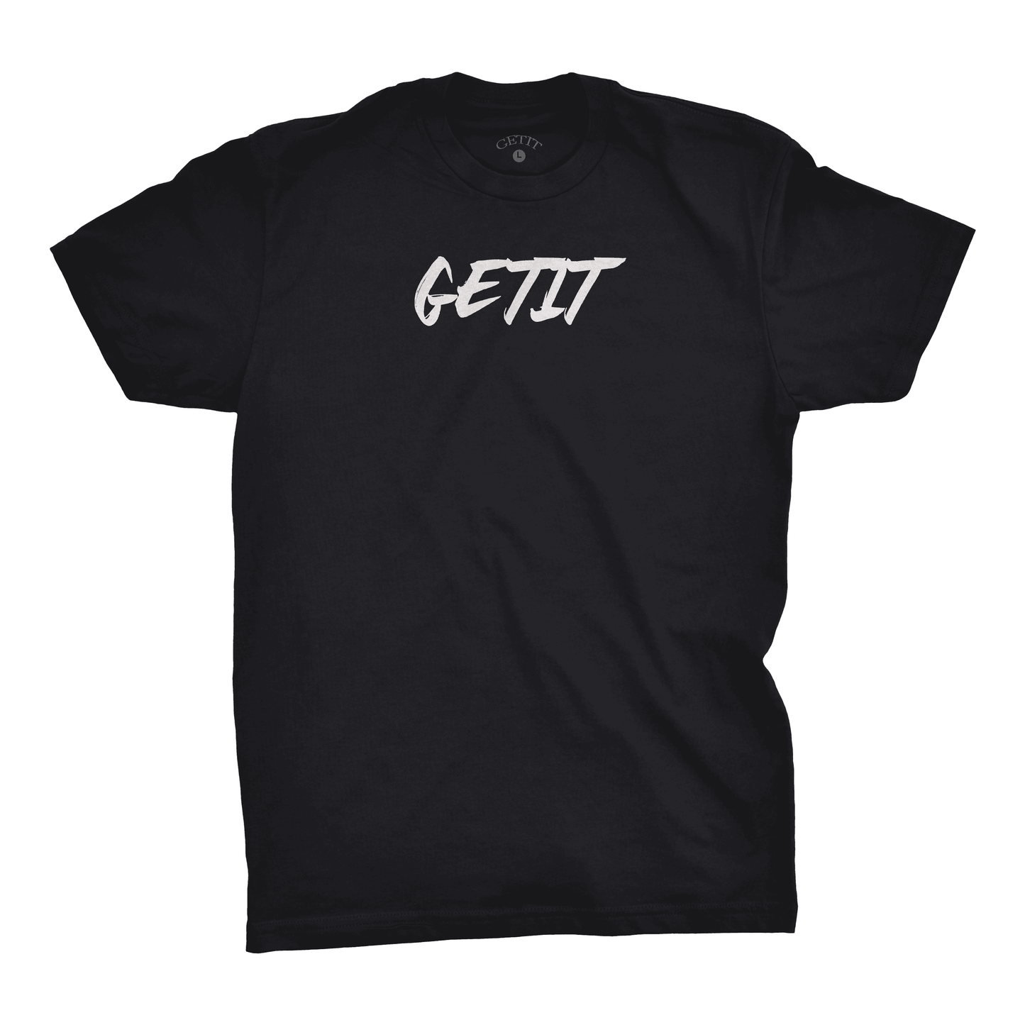 Black Shirt WHITE Logo – GETIT LLC
