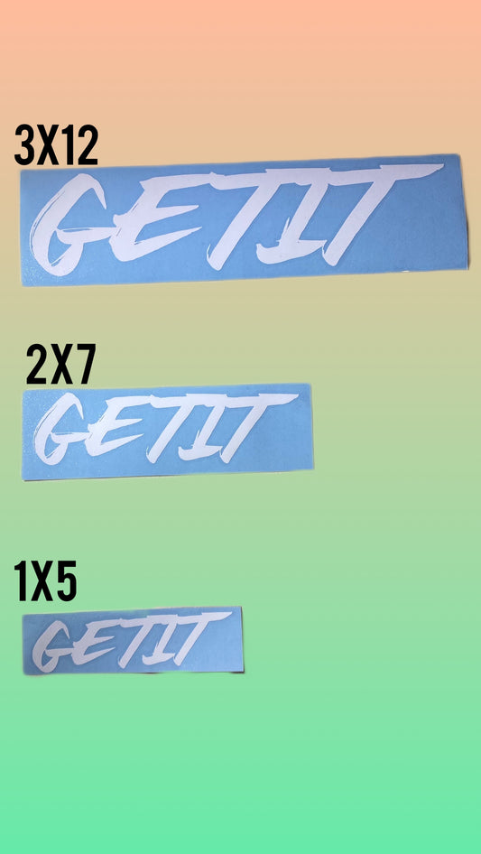 Getit Decal Sticker